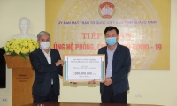 TKV tiếp tục ủng hộ tỉnh Quảng 2 tỷ đồng Ninh phòng chống Covid 19