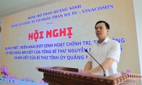 Đồng chí Nguyễn Việt Thanh- Bí thư Đảng uỷ Công ty chỉ đạo, triển khai các nội dung tại Hội nghị