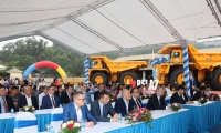 Xe tải BELAZ 75131 tải trọng 130 tấn chính thức đưa vào hoạt động tại mỏ than Hà Tu
