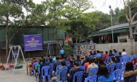 Gắn biển Công trình kỷ niệm 90 năm Ngày thành lập Đoàn TNCS Hồ Chí Minh