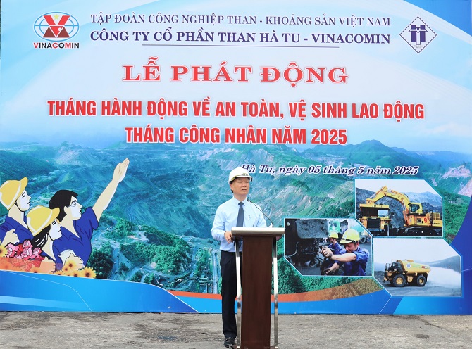 ong tran quoc tuan bi thu dang uy giam doc cong ty cp than ha tu phat bieu tai buoi le phat dong