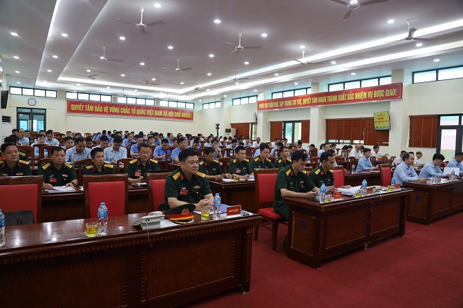 Toàn cảnh hội nghị khai mạc diễn tập