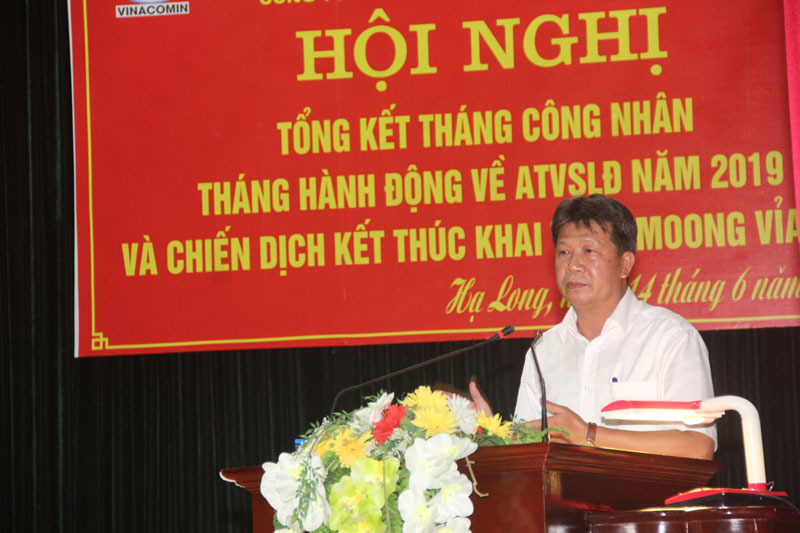 Than Hà Tu tổng kết Tháng Công nhân - Tháng hành động về ATVSLĐ và Chiến dịch kết thúc khai thác moong Vỉa Trụ
