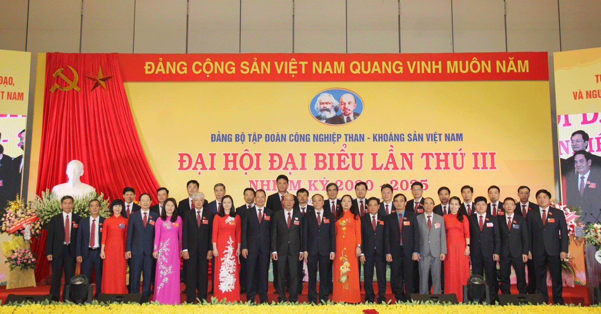 Đại hội Đại biểu Đảng bộ Tập đoàn Công nghiệp Than - Khoáng sản Việt Nam lần thứ III, nhiệm kỳ 2020-2025 thành công tốt đẹp