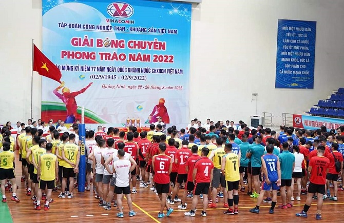 Khai mạc giải bóng chuyền phong trào TKV năm 2022